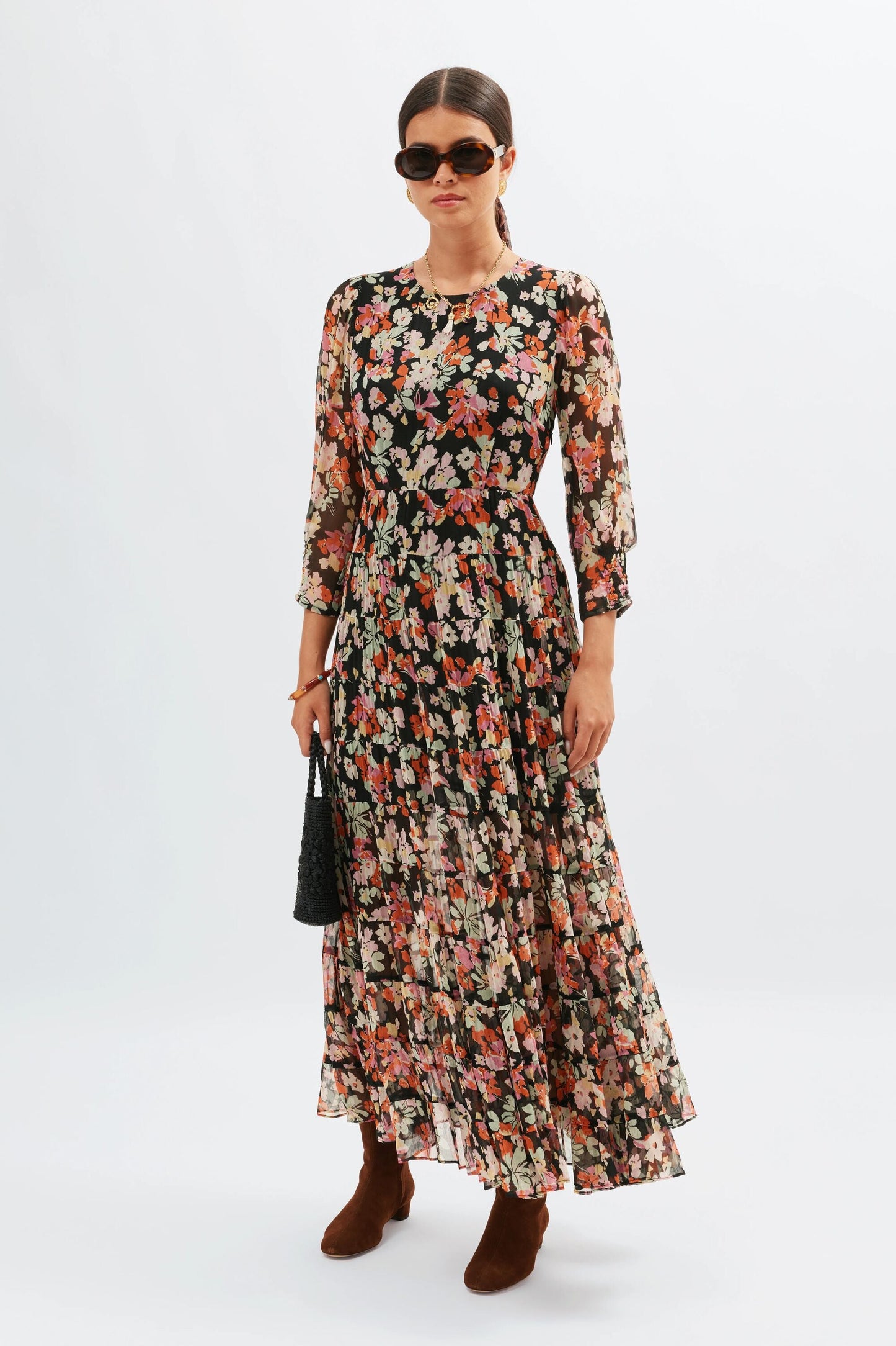 Kristen  -  Primrose Floral Deep Navy