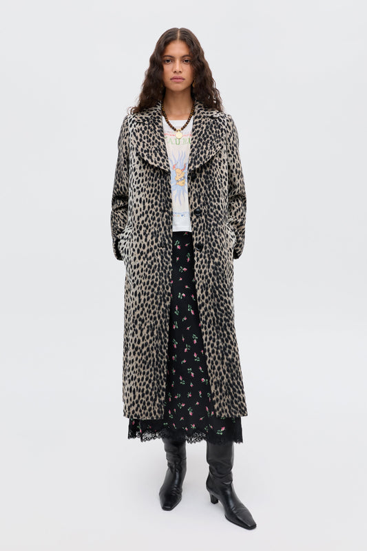 Rosemary - Antelope Spot Jacquard Black