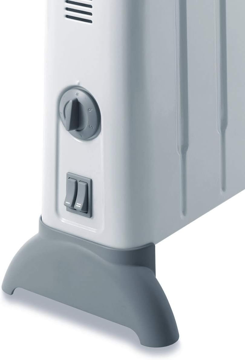 De'Longhi Konvektor HCM2030 - Heizgerät mit 3 Heizstufen für Räume bis 60 m³, Sicherheitsthermostat, Frostschutzfunktion, Raumthermostat, Grau