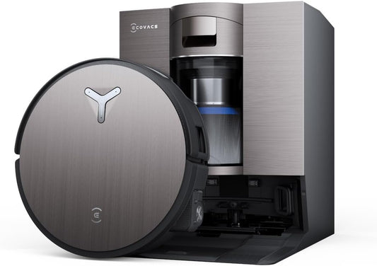 ECOVACS X11 OMNICYCLONE Saugroboter mit Wischfunktion, Blast + 19.500 Pa, ultraschnelles Akkuladen, OZMO Roller 2.0, Klettern max. 4 cm Höhe, Ausfahrender Wischmopp, PureCyclone 2.0 Auto-Entleerung