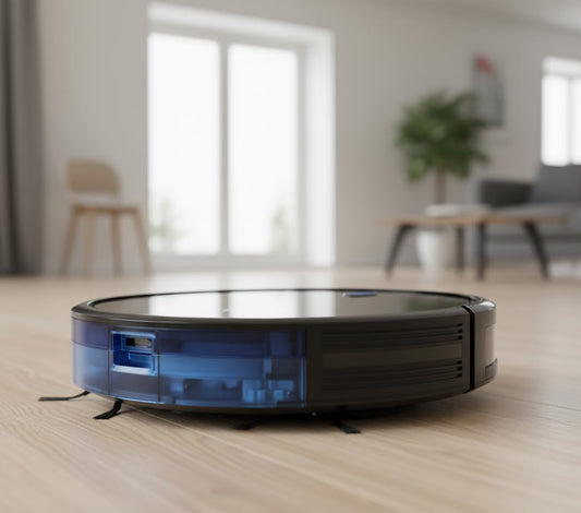 eufy C10 Saugroboter mit Automatischer Absaugstation, 7,3cm Ultraflaches Design, Teppichreinigung, Ausfahrbare Seitenbürste für Ecken, Automatische Entleerung, Punktlaser- & Infrarot-Navigation