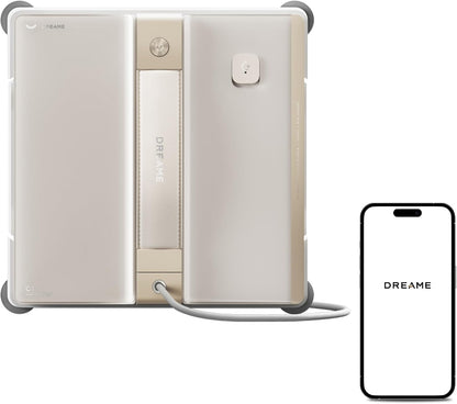 dreame C1 Station Fensterputzroboter, Rundum-Sicherheitskonzept, Mobile Station, automatischer Kabeleinzug, CornerClean-Technologie, Dual-Spray-Technologie, intelligente Planung des Reinigungswegs