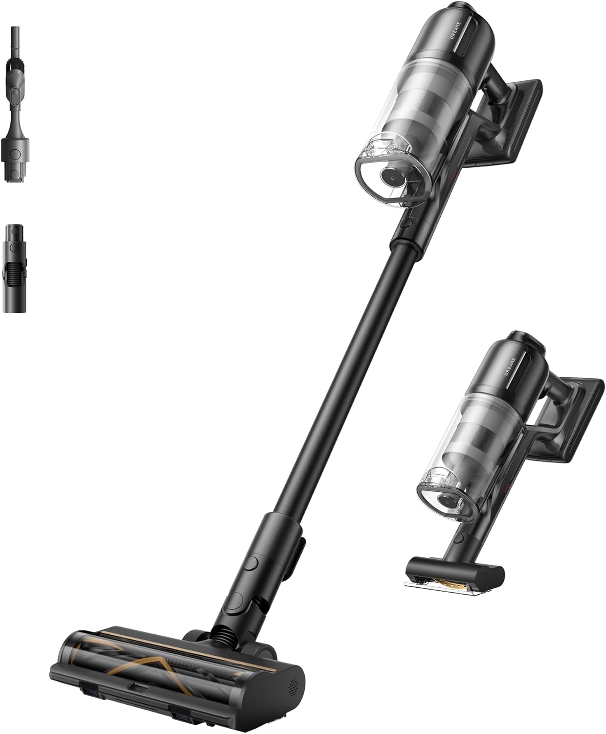 dreame Z30 Kabelloser Bodenstaubsauger, 310 AW Saugkraft, 90 min Max Reinigungszeit, Dust-Reveal-Technologie, Tierhaar-Entfernungswerkzeug, Multi-Flächen-Saugkraft, Schmutzerkennung