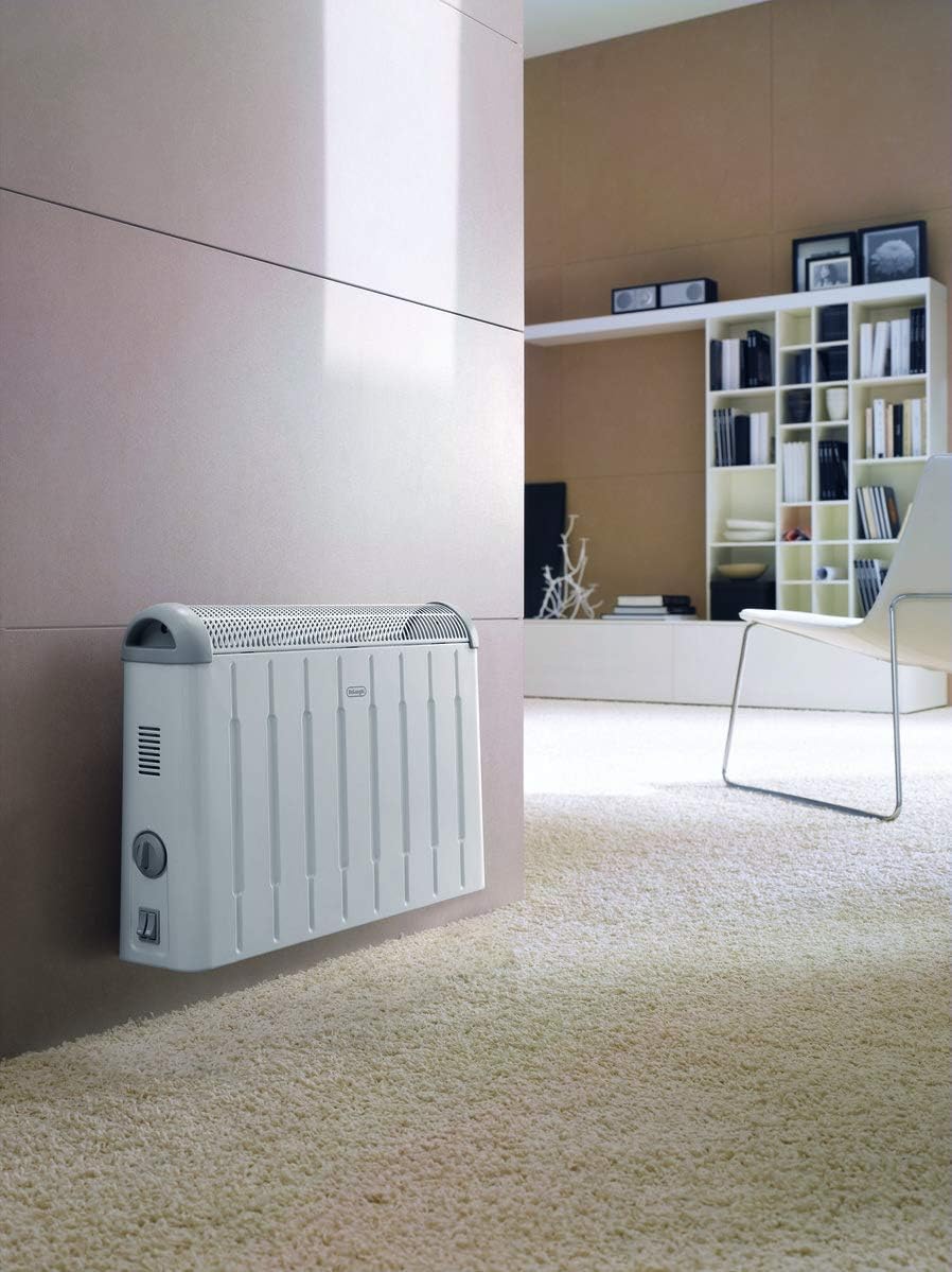 De'Longhi Konvektor HCM2030 - Heizgerät mit 3 Heizstufen für Räume bis 60 m³, Sicherheitsthermostat, Frostschutzfunktion, Raumthermostat, Grau