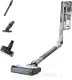 Shark PowerPro Akku-Staubsauger freistehend, bis 50 Min. Laufzeit, kabellos, beutellos, für Tierhaare, Allergiker, Teppich und Hartböden, mit LED-Licht und Knickgelenk-Rohr, Navyblau, IZ380EU