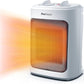 Pro Breeze 2000W Mini Heizlüfter Energiesparend Leise Elektroheizung 3 Heizstufen. Keramik Heizlüfter. Betrieb im Büro, Wohnzimmer, Schlafzimmer oder Terasse – Weiß