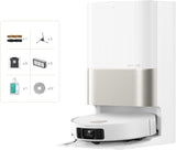 dreame X40 Ultra Complete Saugroboter mit Wischfunktion, 12.000Pa Saugkraft, 70℃ Wischmopp, selbstreinigend, automatische Entleerung, automatisches Nachfüllen, Anti-Wirrwarr und anhebbare Bürsten
