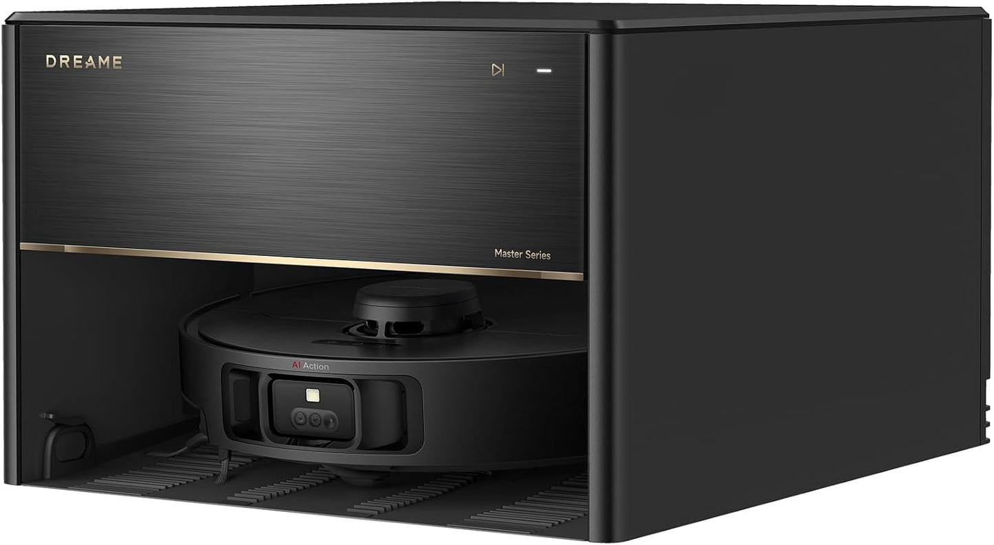 dreame X40 Ultra Complete Saugroboter mit Wischfunktion, 12.000Pa Saugkraft, 70℃ Wischmopp, selbstreinigend, automatische Entleerung, automatisches Nachfüllen, Anti-Wirrwarr und anhebbare Bürsten