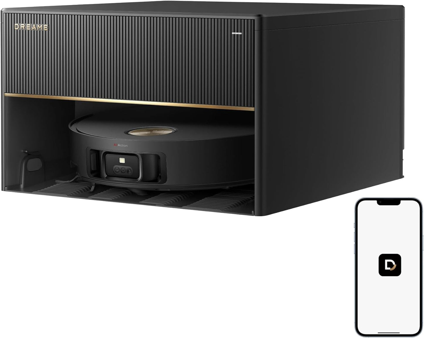 dreame X40 Ultra Complete Saugroboter mit Wischfunktion, 12.000Pa Saugkraft, 70℃ Wischmopp, selbstreinigend, automatische Entleerung, automatisches Nachfüllen, Anti-Wirrwarr und anhebbare Bürsten