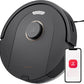 roborock Q7 M5 Saugroboter mit Wischfunktion, 10.000Pa Starker Saugkraft, Dual Anti-Tangle-System, 150Min Laufzeit, LiDAR Navigation, Staubsauger Roboter für Teppich, Tierhaare, APP Steuerung(Schwarz)