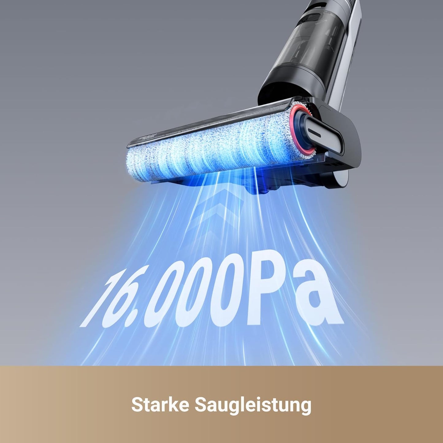 dreame H12 Pro Ultra Nass- und Trockensauger, Bürstenreinigung 60 °C, 30 Min. Heißlufttrocknung, Selbstreinigung mit festem Schaber, 16 kPa Saugkraft, Doppel-Kantenreinigung, intell. Erkenn. & Anpass
