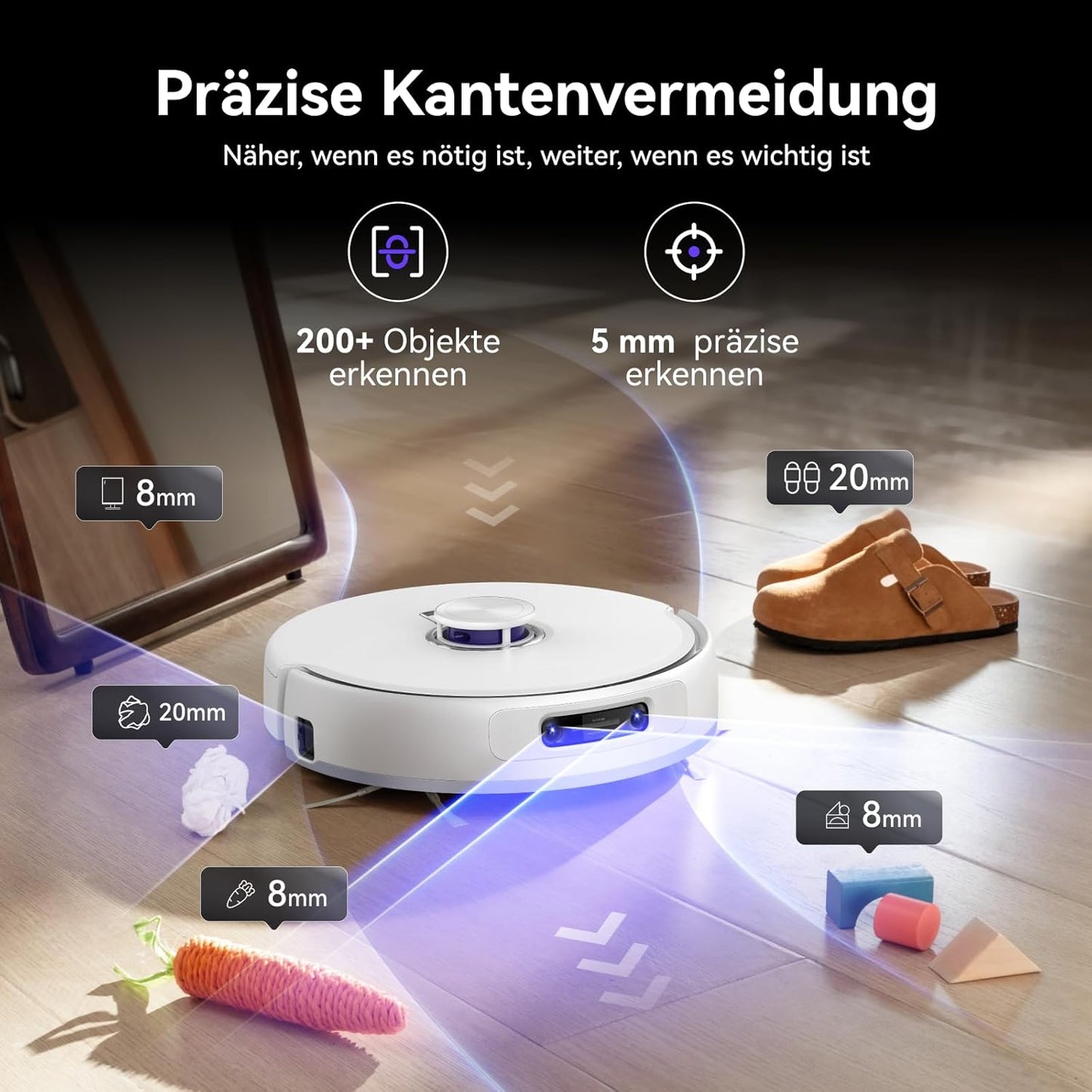 NARWAL Freo Z10 Ultra Saugroboter mit Wischfunktion, 18.000 Pa Saugleistung, dynamische Moppausdehnung, Tangle-Free System, intelligente Nass-Trocken-Reinigung, All-in-One-Basisstation