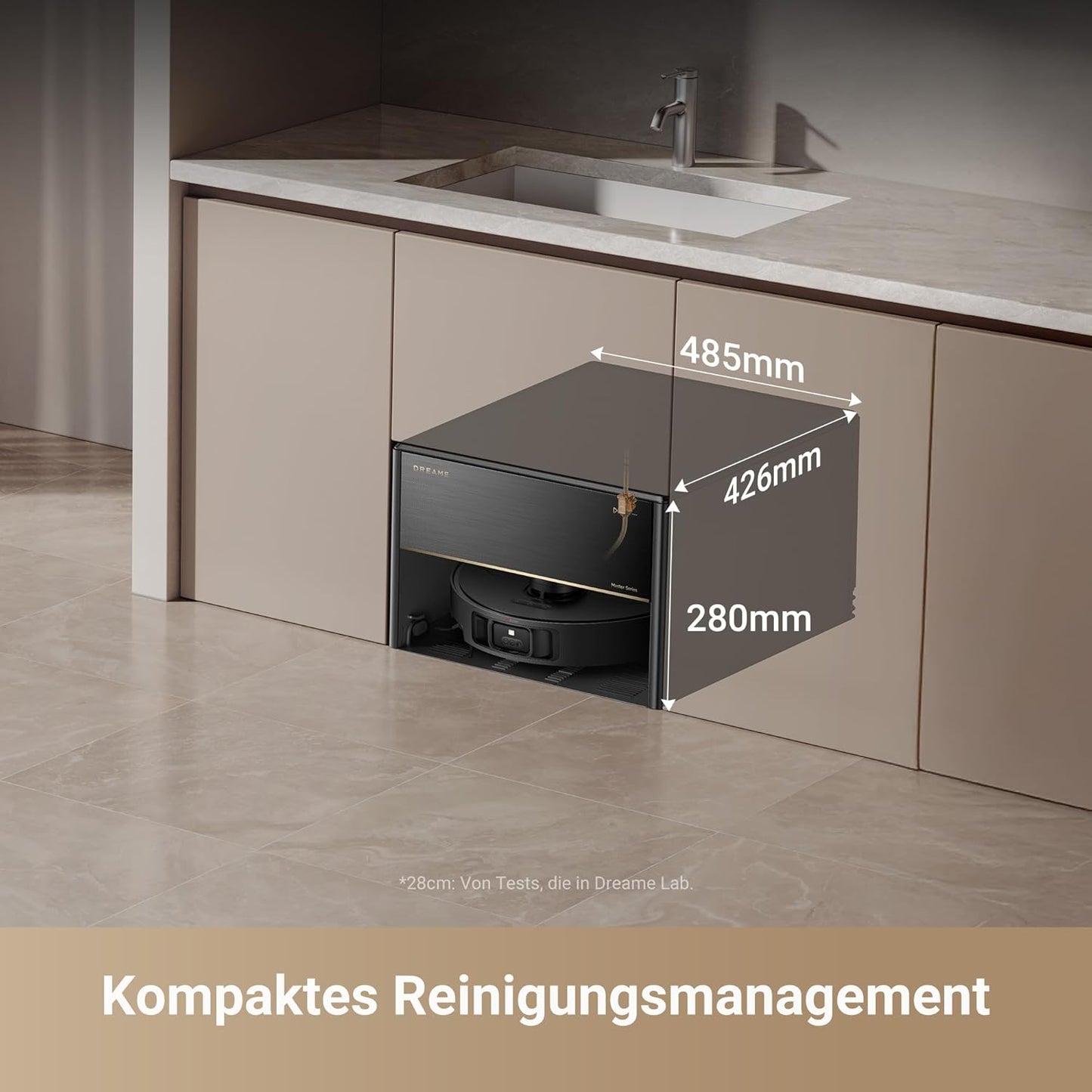dreame X40 Ultra Complete Saugroboter mit Wischfunktion, 12.000Pa Saugkraft, 70℃ Wischmopp, selbstreinigend, automatische Entleerung, automatisches Nachfüllen, Anti-Wirrwarr und anhebbare Bürsten