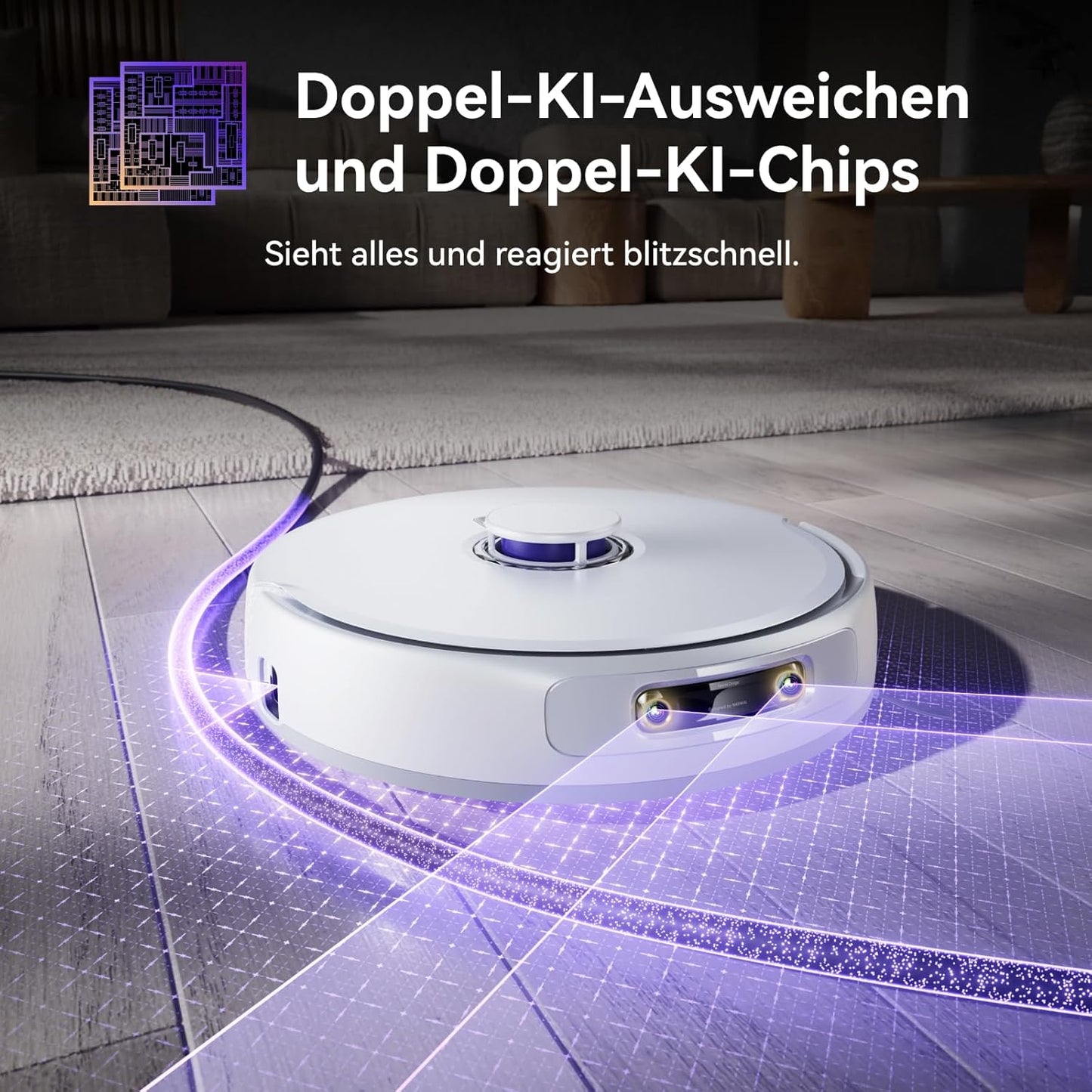 NARWAL Freo Z10 Ultra Saugroboter mit Wischfunktion, 18.000 Pa Saugleistung, dynamische Moppausdehnung, Tangle-Free System, intelligente Nass-Trocken-Reinigung, All-in-One-Basisstation