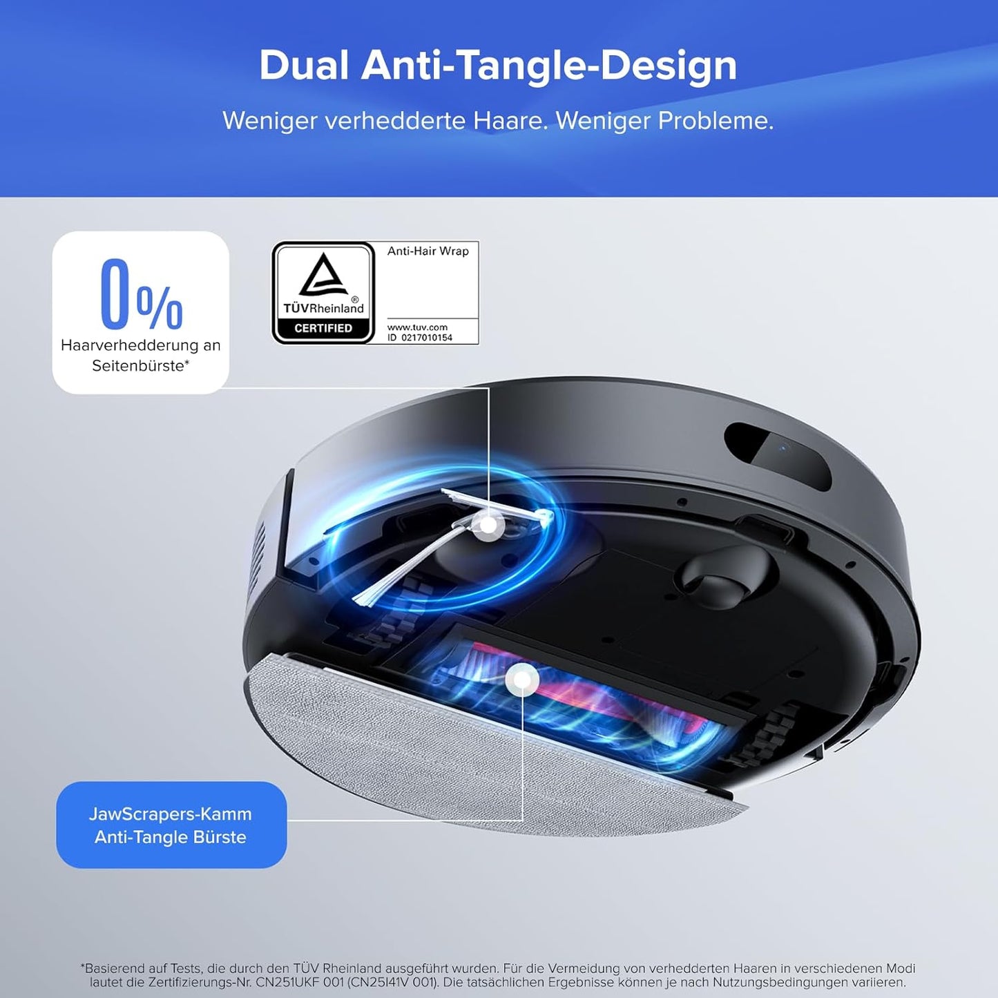 roborock Q7 L5+ Set Saugroboter mit Automatischer Staubentleerung, Dual Anti-Tangle System, 8.000 Pa Saugkraft, Elektronischer Wassertank, LiDAR-Navigation, Ideal für Teppiche und Tierhaar(Weiß)