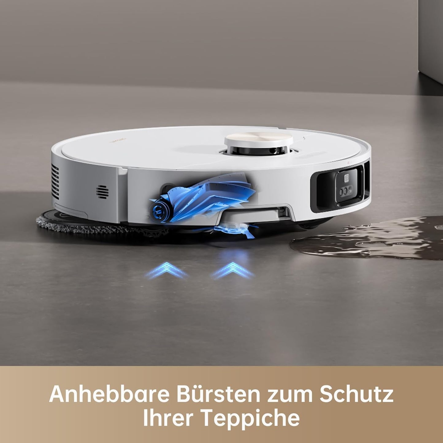 dreame X50 Ultra Complete Saugroboter mit Wischfunktion,20.000Pa Saugkraft,6 cm Hindernisfreiheit, mit Wischfunktion&Hebarem Wischmopp,KI-Hindernisvermeidung und 360° Navigation