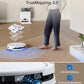 ECOVACS DEEBOT T50 Omni Saugroboter mit Wischfunktion,15.000 Pa, T30 Omni-Upgrade, Ausziehbare Seitenbürste und Mopp, ZeroTangle 2.0, Moppwäsche mit 75°C heißem Wasser, All-in-One Station