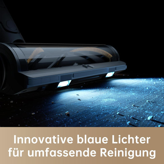 dreame Z30 Kabelloser Bodenstaubsauger, 310 AW Saugkraft, 90 min Max Reinigungszeit, Dust-Reveal-Technologie, Tierhaar-Entfernungswerkzeug, Multi-Flächen-Saugkraft, Schmutzerkennung