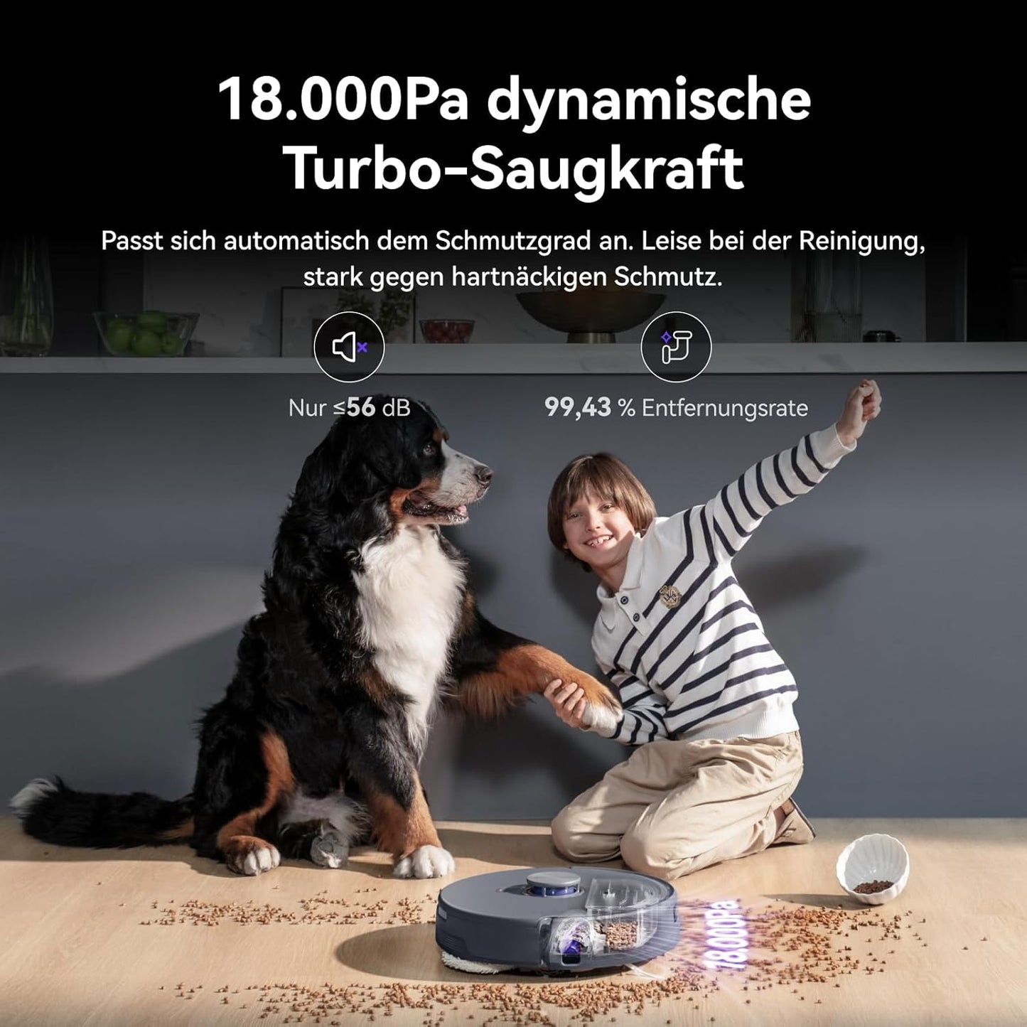 NARWAL Freo Z10 Ultra Saugroboter mit Wischfunktion, 18.000 Pa Saugleistung, dynamische Moppausdehnung, Tangle-Free System, intelligente Nass-Trocken-Reinigung, All-in-One-Basisstation