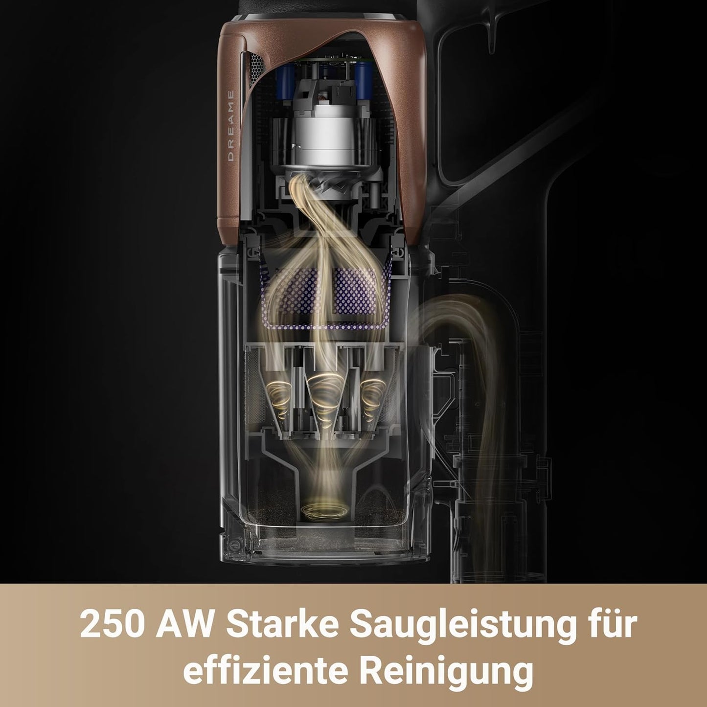 dreame Z30 Kabelloser Bodenstaubsauger, 310 AW Saugkraft, 90 min Max Reinigungszeit, Dust-Reveal-Technologie, Tierhaar-Entfernungswerkzeug, Multi-Flächen-Saugkraft, Schmutzerkennung
