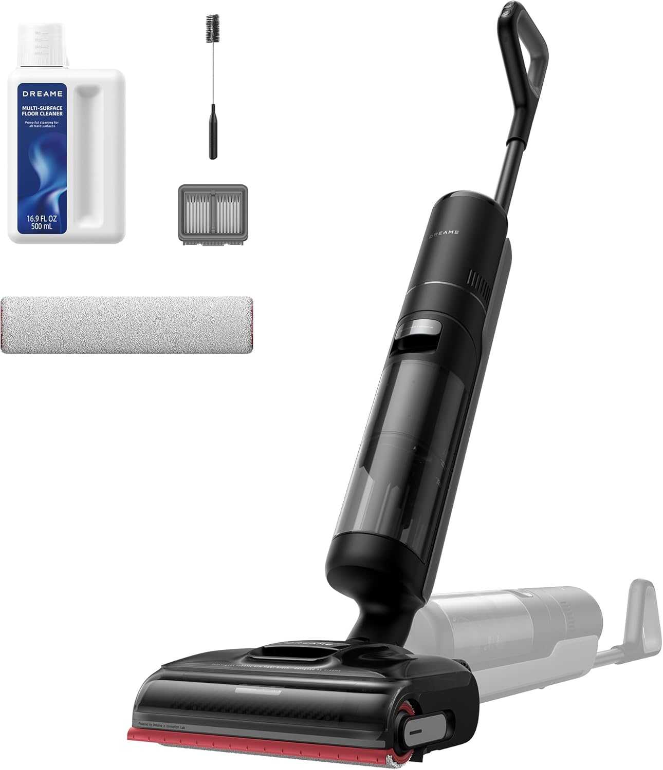 dreame H15 Mix 7-in-1 Nass- und Trockensauger, KI-Roboterarm, Kantenreinigung, 23.000 Pa Saugkraft, intelligente Dosierung, verhedderungsfrei, 100 °C Bürstenrein, 5 Min. 90 °C Trocknung, flach