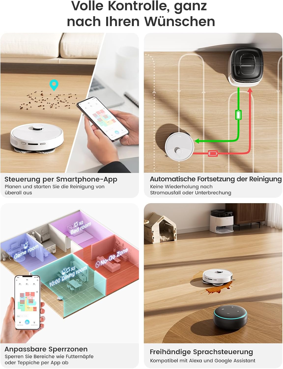 LEFANT M3 Gen2 Saugroboter mit Wischfunktion, 12000 Pa Saugleistung, Automatische Staubentleerung, LiDAR Navigation, Teppicherkennung, Freemove 3.0 App & Sprachsteuerung, 8 Wochen Hands-Free Reinigung