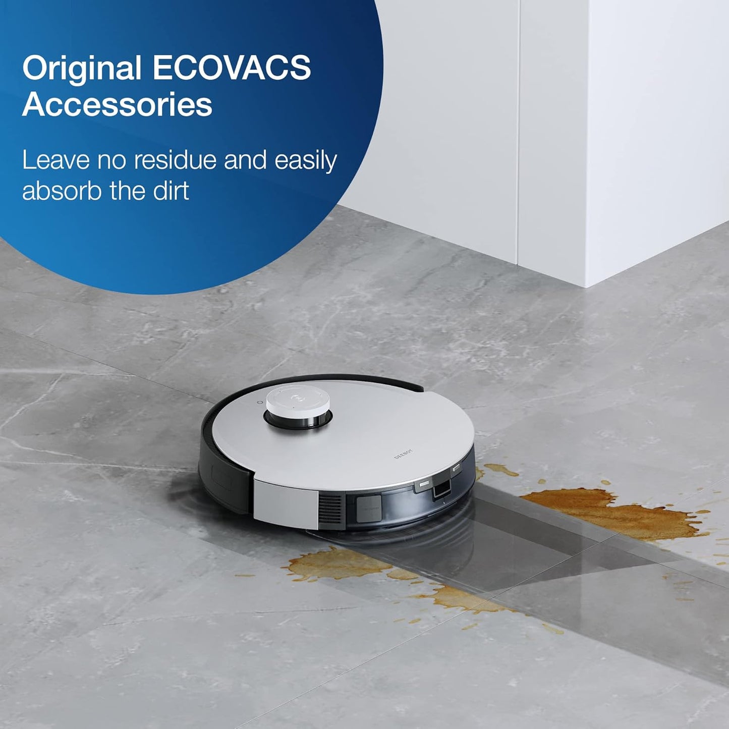 ECOVACS WINBOT W2S Omni Fensterputzroboter mit Multifunktionsstation, intelligenter Bis-an-den-Rand-Reinigung mit TruEdge™, Aufladen während des Betriebs, DREI Wasserdüsen, 12-stufigem Schutz