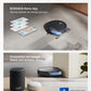 ECOVACS DEEBOT T80 Omni Saugroboter mit Wischfunktion, 18.000 Pa, OZMO Roller Wischwalze mit kontinuierlicher Frischwasser-Selbstreinigung, ZeroTangle 3.0,Moppwäsche mit 40-75℃ heißem Wasser, Schwarz