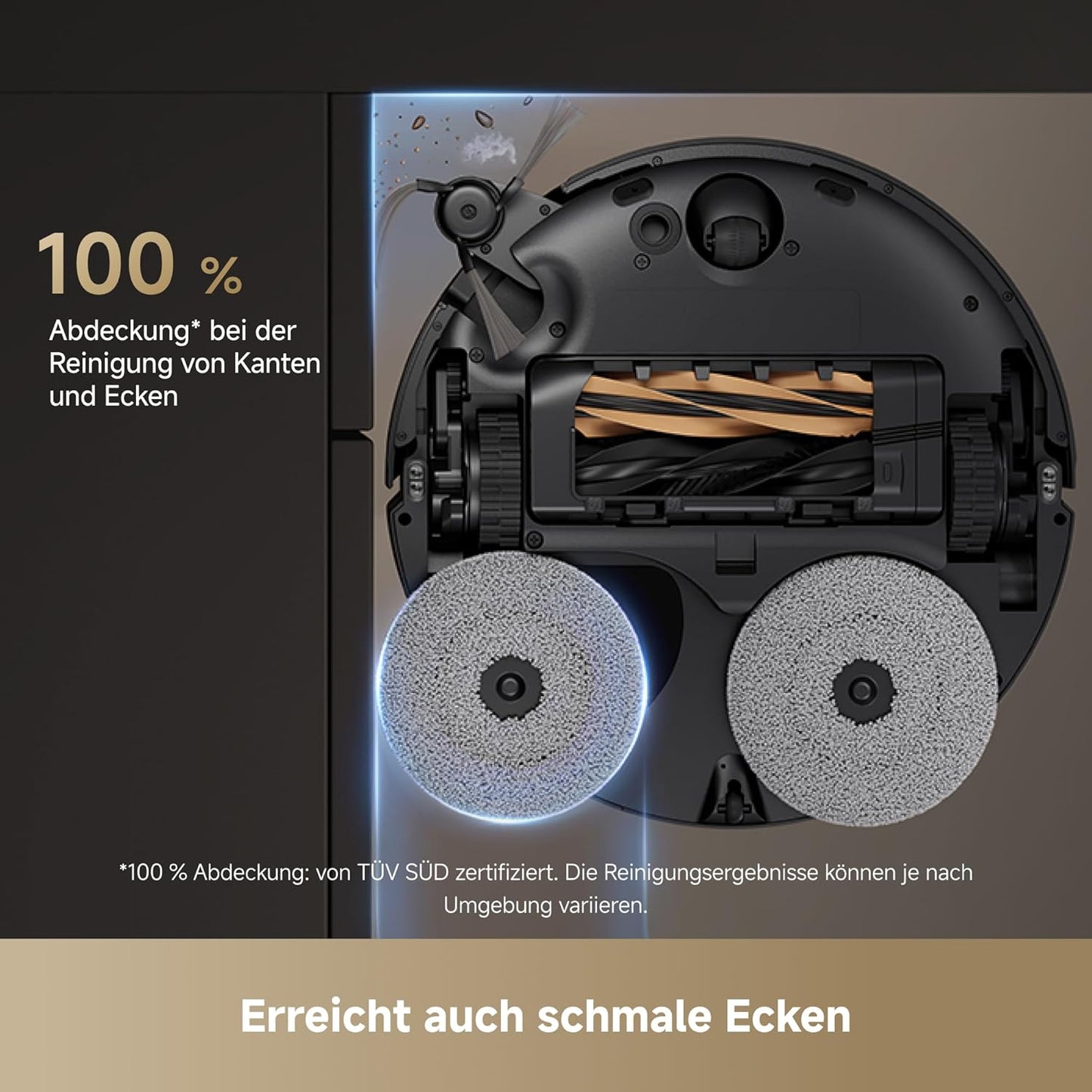 dreame X50 Ultra Complete Saugroboter mit Wischfunktion,20.000Pa Saugkraft,6 cm Hindernisfreiheit, mit Wischfunktion&Hebarem Wischmopp,KI-Hindernisvermeidung und 360° Navigation