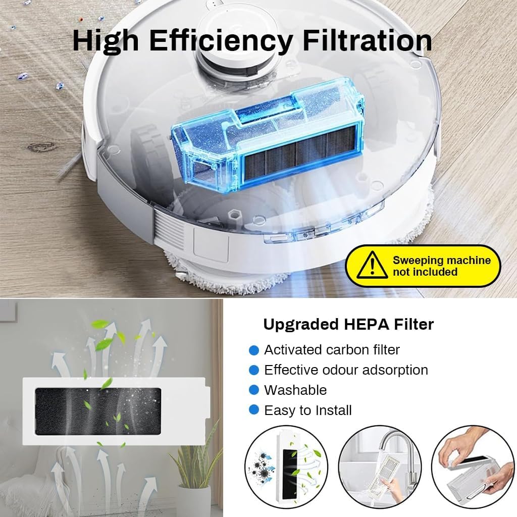 ECOVACS DEEBOT X8 PRO Omni Saugroboter mit Wischfunktion, OZMO Roller mit kontinuierliches Wischen & Selbstreinigung, 18.000 Pa, 12-in-1 Station, 40–75 °C Heißwasser-Moppreinigung, YIKO-GPT