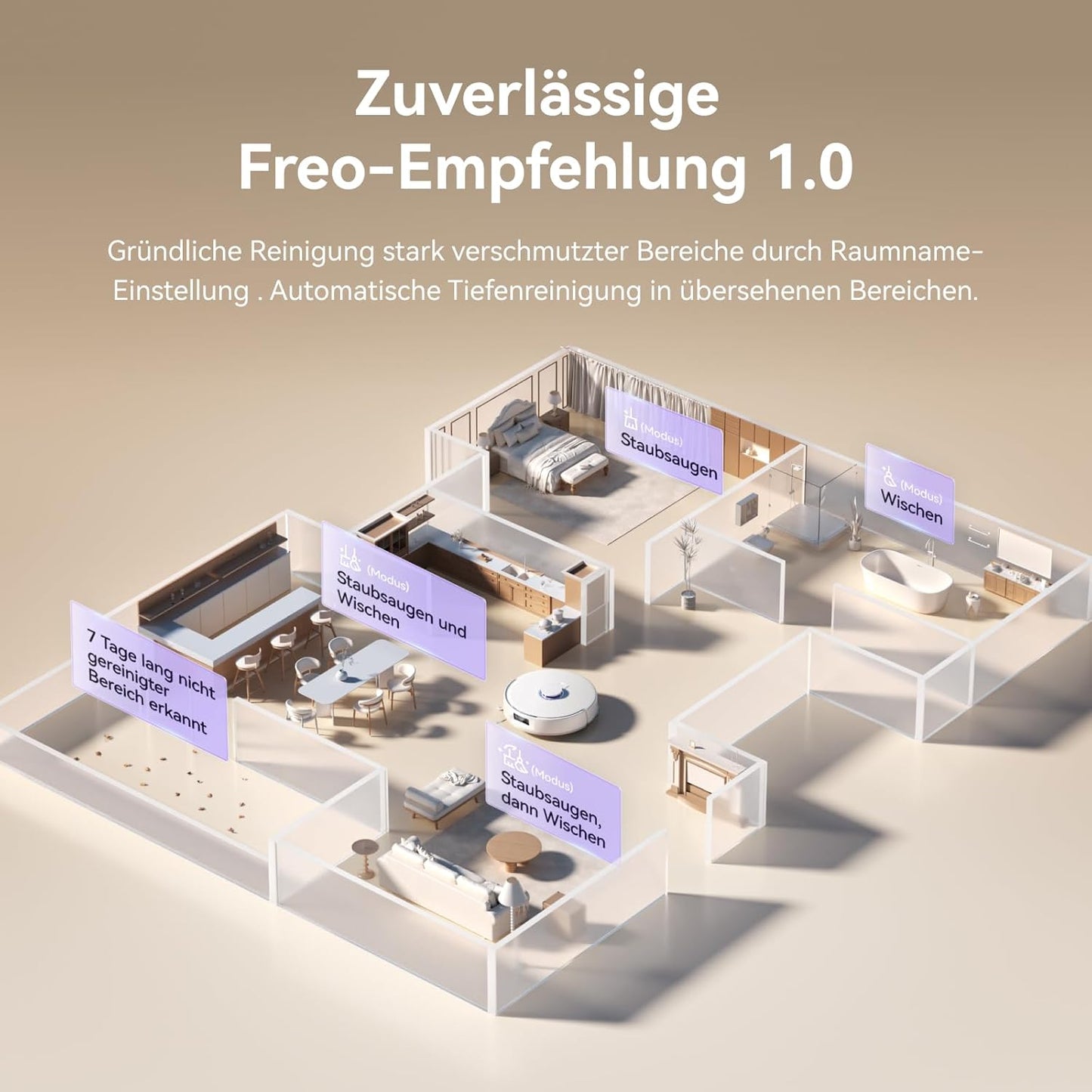 NARWAL Freo X Ultra Saugroboter mit Wischfunktion, Wischroboter Selbstreinigend mit 8.200 Pa Saugkraft, All-in-One-Station, Verwicklungsfrei, DirtSense, 3D-Strukturlicht, Staubaufbewahrung