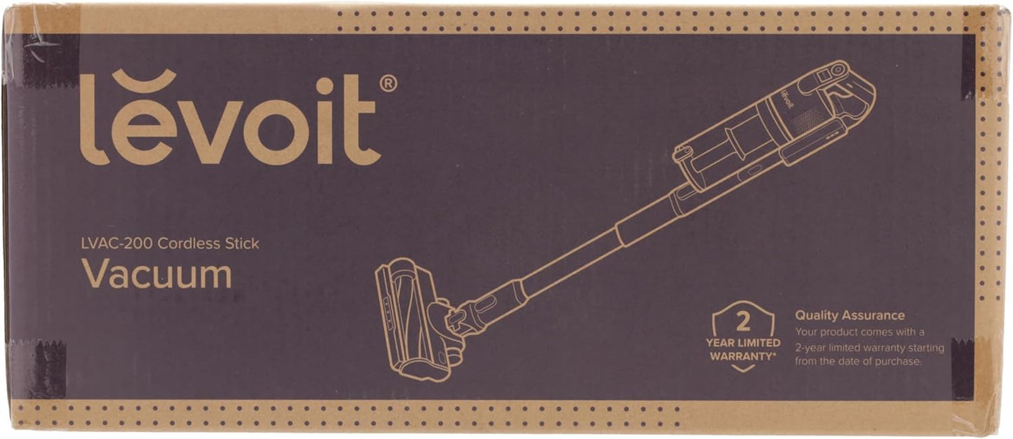 Levoit - Akku Staubsauger - Laufzeit für 75㎡ - Staubsauger Kabellos - 4-in-1 Vacuum Cleaner - 99,9 Prozent Filterleistung - Anti Tangle -Für Tierhaare/Teppiche/Hartböden/Auto - LVAC-200