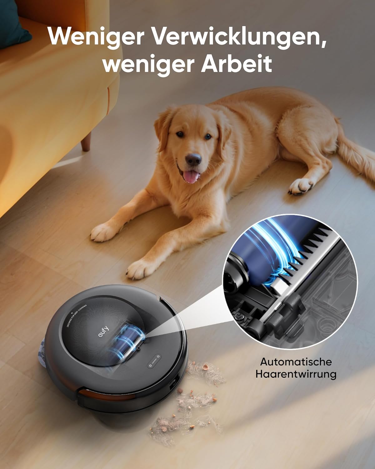 eufy Saugroboter Omni C20 mit All-in-One-Station,Auto-Entleerung, Auto-Wasch- und Trocknungsfunktion, 7.000Pa, 8,5cm Design, Staubsauger Roboter mit Wischfunktion,Kindersicherung