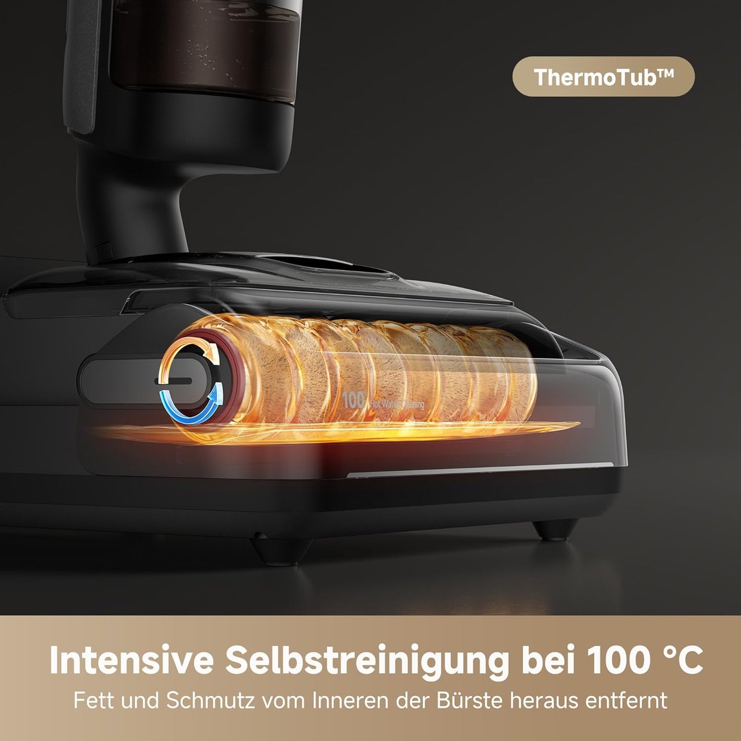 dreame H15 Mix 7-in-1 Nass- und Trockensauger, KI-Roboterarm, Kantenreinigung, 23.000 Pa Saugkraft, intelligente Dosierung, verhedderungsfrei, 100 °C Bürstenrein, 5 Min. 90 °C Trocknung, flach