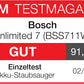 Bosch Akku-Staubsauger Unlimited 7 BSS711W, kabelloser Handstaubsauger, beutellos, Wechselakku, Knickrohr, Hygiene-Filter, 10 Jahre Motorgarantie, XXL-Polsterdüse, LED-Beleuchtung, Turbostufe, weiß