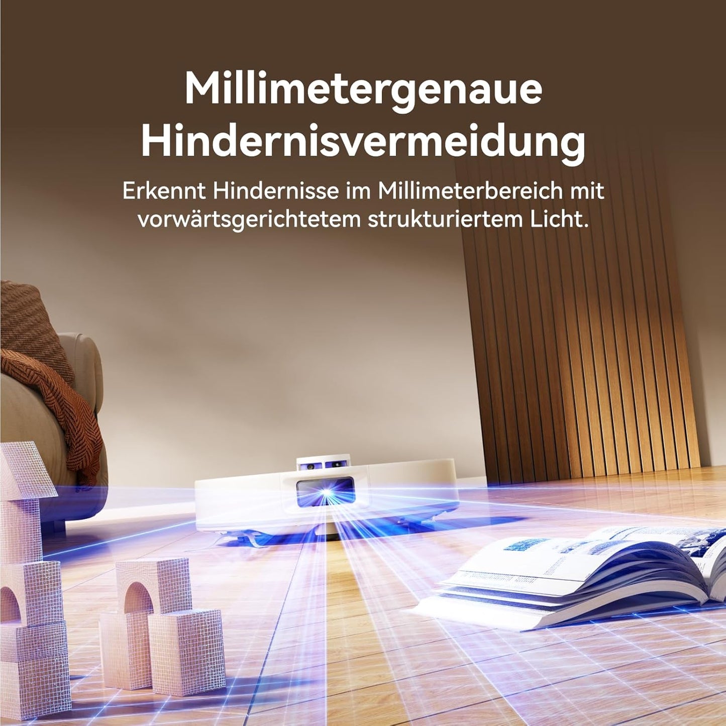 NARWAL Freo S Saugroboter mit Wischfunktion, 8000Pa, 8N Reinigungsdruck, Auto-Entstaubungsstation 3.5L, LDS-Lasernavigation und 3D Mapping, APP-Fernsteuerung, Wischroboter für Teppich/Tierhaare