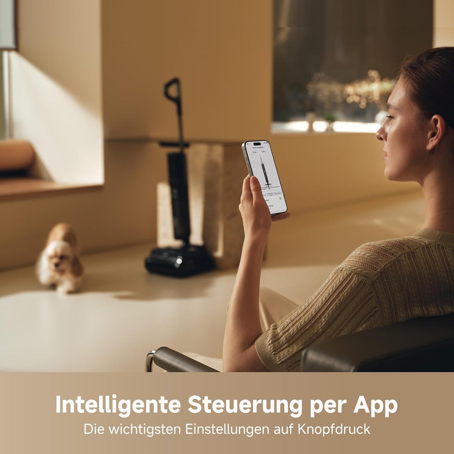 dreame H15 Mix 7-in-1 Nass- und Trockensauger, KI-Roboterarm, Kantenreinigung, 23.000 Pa Saugkraft, intelligente Dosierung, verhedderungsfrei, 100 °C Bürstenrein, 5 Min. 90 °C Trocknung, flach