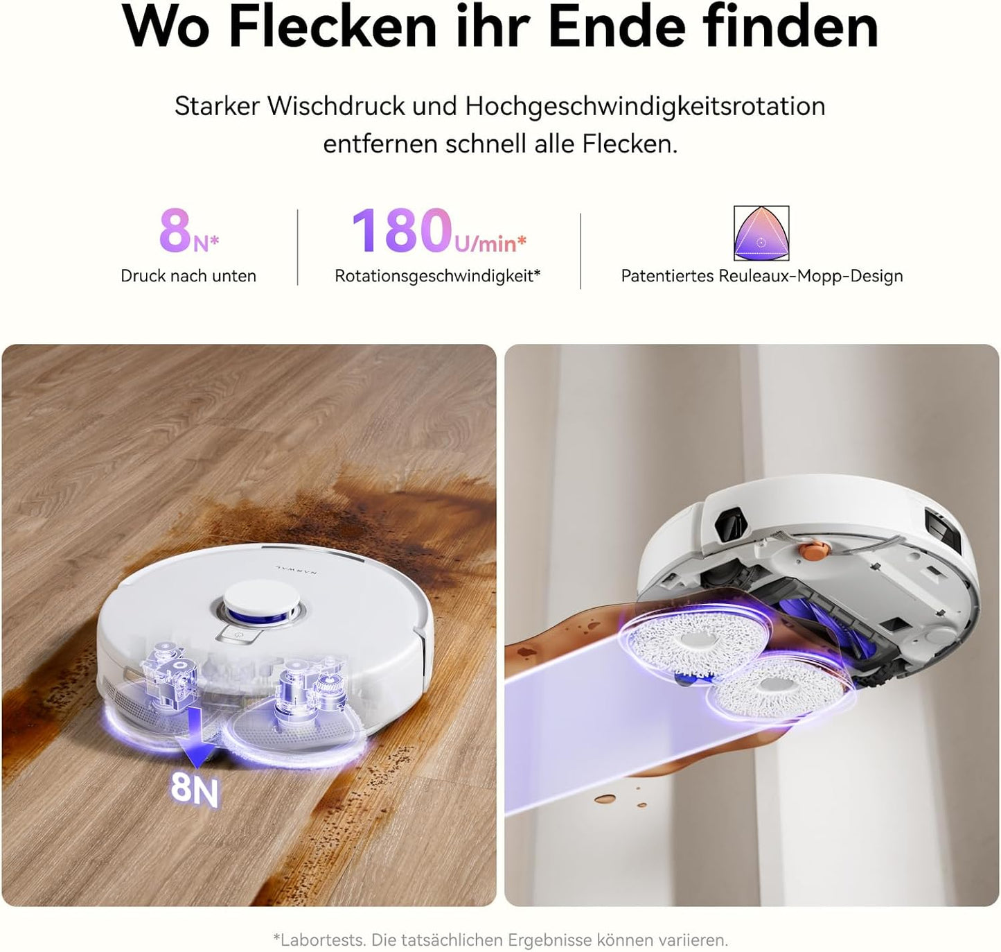 NARWAL Freo X Ultra Saugroboter mit Wischfunktion, Wischroboter Selbstreinigend mit 8.200 Pa Saugkraft, All-in-One-Station, Verwicklungsfrei, DirtSense, 3D-Strukturlicht, Staubaufbewahrung