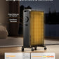 PELONIS Ölradiator 2300W mit J-förmigen Lamellen, Ölgefüllter Heizkörper mit 3 Heizstufen & Thermostat, Leiser Elektroheizer mit Kippschutz, Energieeffizient A für Schlafzimmer, Wohnzimmer, Büro