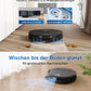ECOVACS DEEBOT T50 Omni Saugroboter mit Wischfunktion,15.000 Pa, T30 Omni-Upgrade, Ausziehbare Seitenbürste und Mopp, ZeroTangle 2.0, Moppwäsche mit 75°C heißem Wasser, All-in-One Station