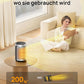 Dreo Energiesparender Heizlüfter, 34 dB Leiser 1500W Elektrischer PTC Keramik, Thermostat, Überhitzungs- & Kippschutz, 12 Std. Timer, Elektroheizung für Räume Schlafzimmer, Atom 316, Gold