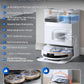 ECOVACS DEEBOT T50 Omni Saugroboter mit Wischfunktion,15.000 Pa, T30 Omni-Upgrade, Ausziehbare Seitenbürste und Mopp, ZeroTangle 2.0, Moppwäsche mit 75°C heißem Wasser, All-in-One Station