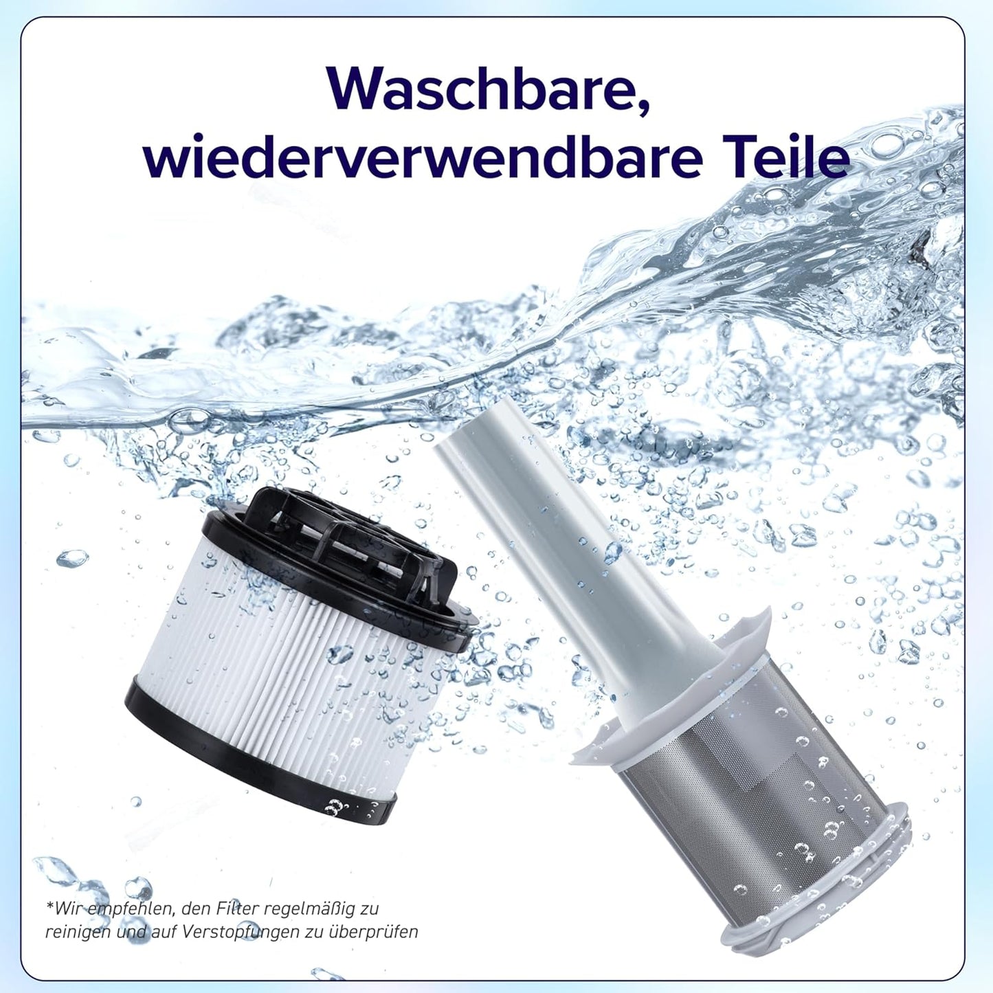 Levoit - Akku Staubsauger - Laufzeit für 75㎡ - Staubsauger Kabellos - 4-in-1 Vacuum Cleaner - 99,9 Prozent Filterleistung - Anti Tangle -Für Tierhaare/Teppiche/Hartböden/Auto - LVAC-200