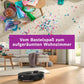 Bosch Spotless Max Cam BCRDW3BX Saugroboter mit Wischfunktion, 11.000 Pa Saugkaft, rotierende Wischpads, Nass-Trocken-Servicestation, Selbstreinigung, Smart Vision Kamera, Steuerung per App, schwarz