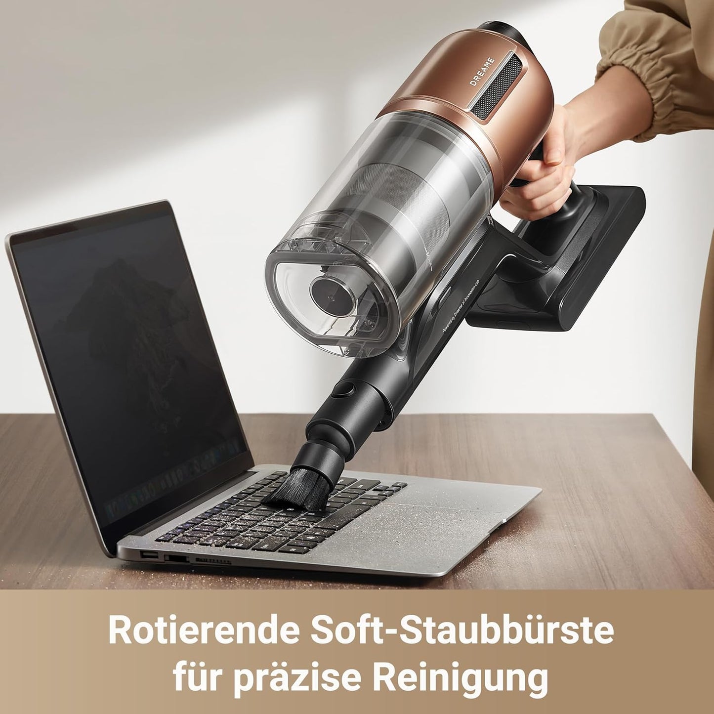 dreame Z30 Kabelloser Bodenstaubsauger, 310 AW Saugkraft, 90 min Max Reinigungszeit, Dust-Reveal-Technologie, Tierhaar-Entfernungswerkzeug, Multi-Flächen-Saugkraft, Schmutzerkennung