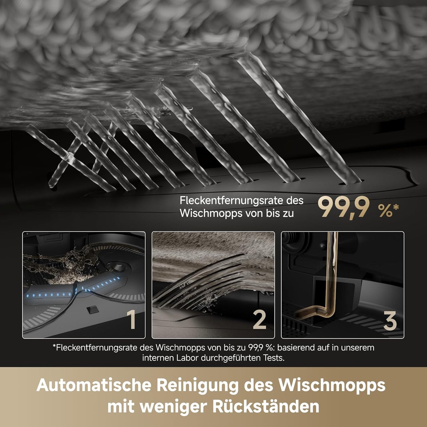 dreame X40 Ultra Complete Saugroboter mit Wischfunktion, 12.000Pa Saugkraft, 70℃ Wischmopp, selbstreinigend, automatische Entleerung, automatisches Nachfüllen, Anti-Wirrwarr und anhebbare Bürsten