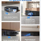 ECOVACS DEEBOT T80 Omni Saugroboter mit Wischfunktion, 18.000 Pa, OZMO Roller Wischwalze mit kontinuierlicher Frischwasser-Selbstreinigung, ZeroTangle 3.0,Moppwäsche mit 40-75℃ heißem Wasser, Schwarz