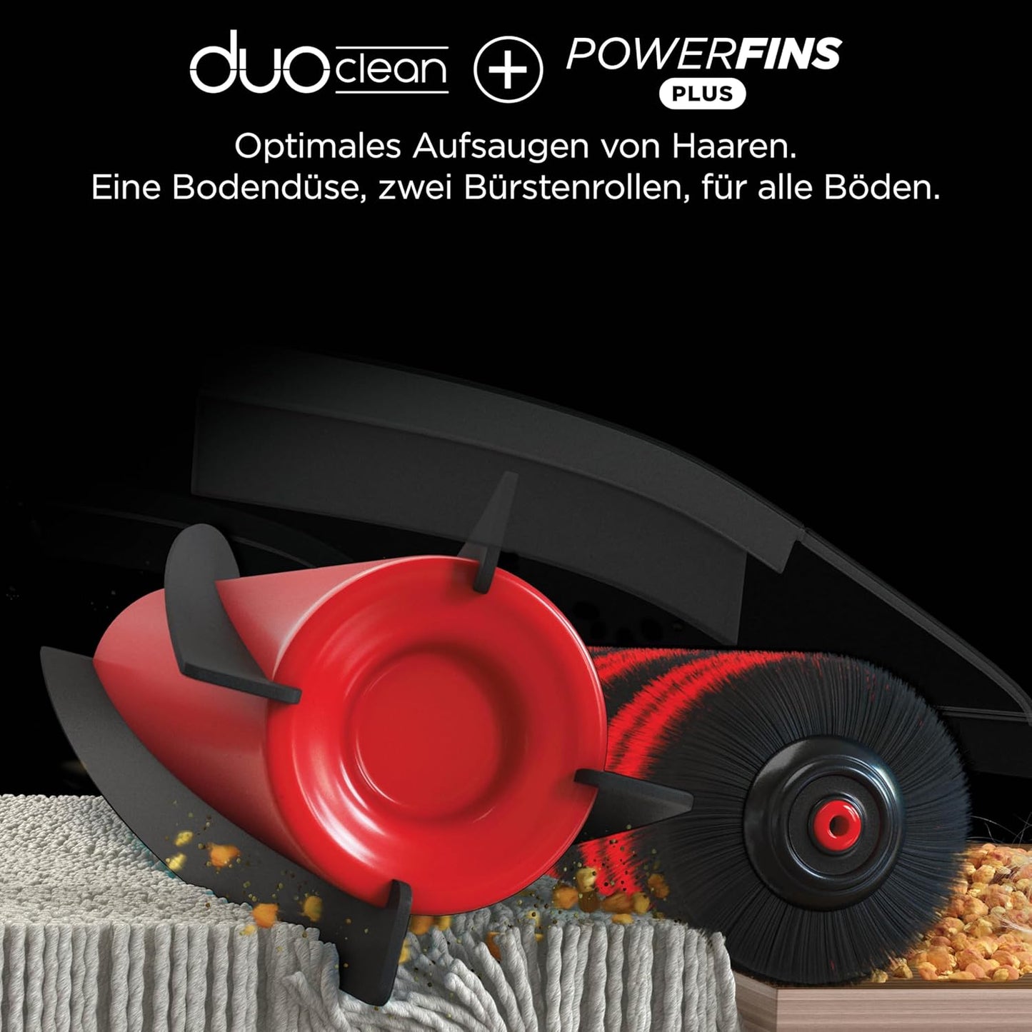 Shark PowerPro Akku-Staubsauger freistehend, bis 50 Min. Laufzeit, kabellos, beutellos, für Tierhaare, Allergiker, Teppich und Hartböden, mit LED-Licht und Knickgelenk-Rohr, Navyblau, IZ380EU