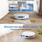 ECOVACS DEEBOT T50 PRO Omni Gen2 Saugroboter mit Wischfunktion, Ausfahrende Seitenbürste und Wischmopp, 21.000 Pa, Auto Zugabe von Reinigungslösung, Moppwäsche mit 75°C heißem Wasser, Ultradünn 81 mm