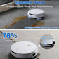 ECOVACS DEEBOT T50 Omni Saugroboter mit Wischfunktion,15.000 Pa, T30 Omni-Upgrade, Ausziehbare Seitenbürste und Mopp, ZeroTangle 2.0, Moppwäsche mit 75°C heißem Wasser, All-in-One Station